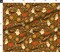 Groovy Ghosts Retro Brown Orange Floral Psychedelic Pumpkins Bats Fall Autumn Custom Printed Fabric by Spoonflower Various Fabrics by the Yard or Fat Quarter
